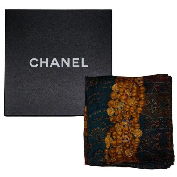 Chanel Paisley Silk Scarf - Picture 6 of 6
